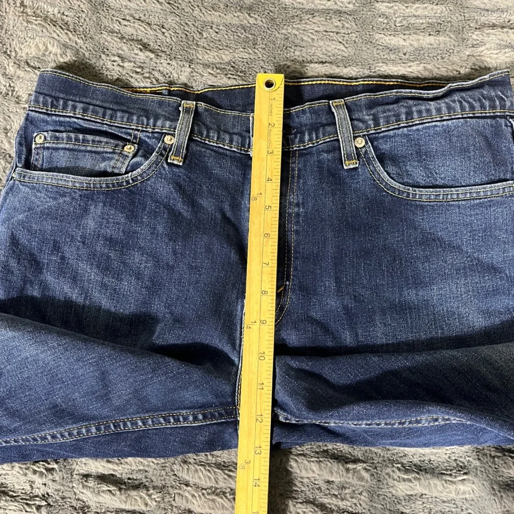 Levis 511 Slim Fit Jeans Mens 36x26 Dark Wash Blue Denim Faded AP399